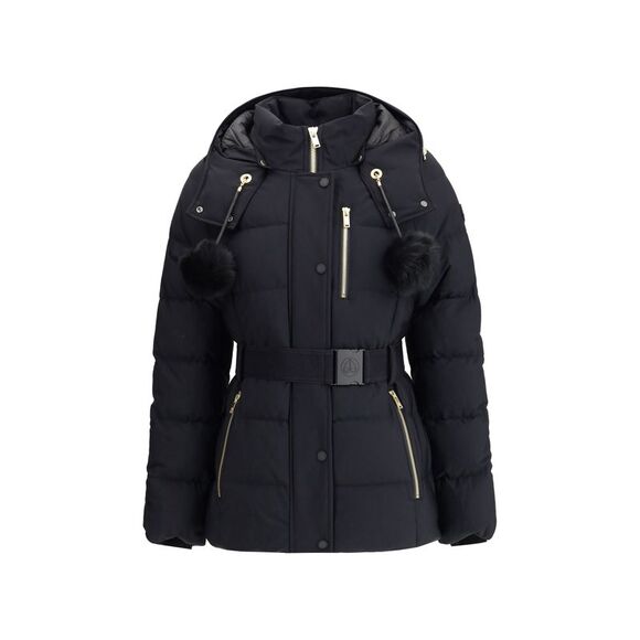 Moose Knuckles Women Gold Series Nyluxe Cambria Shearling Trim Jacket - Picture 1 of 3